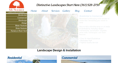 Desktop Screenshot of mcnameelandscapesandnursery.com